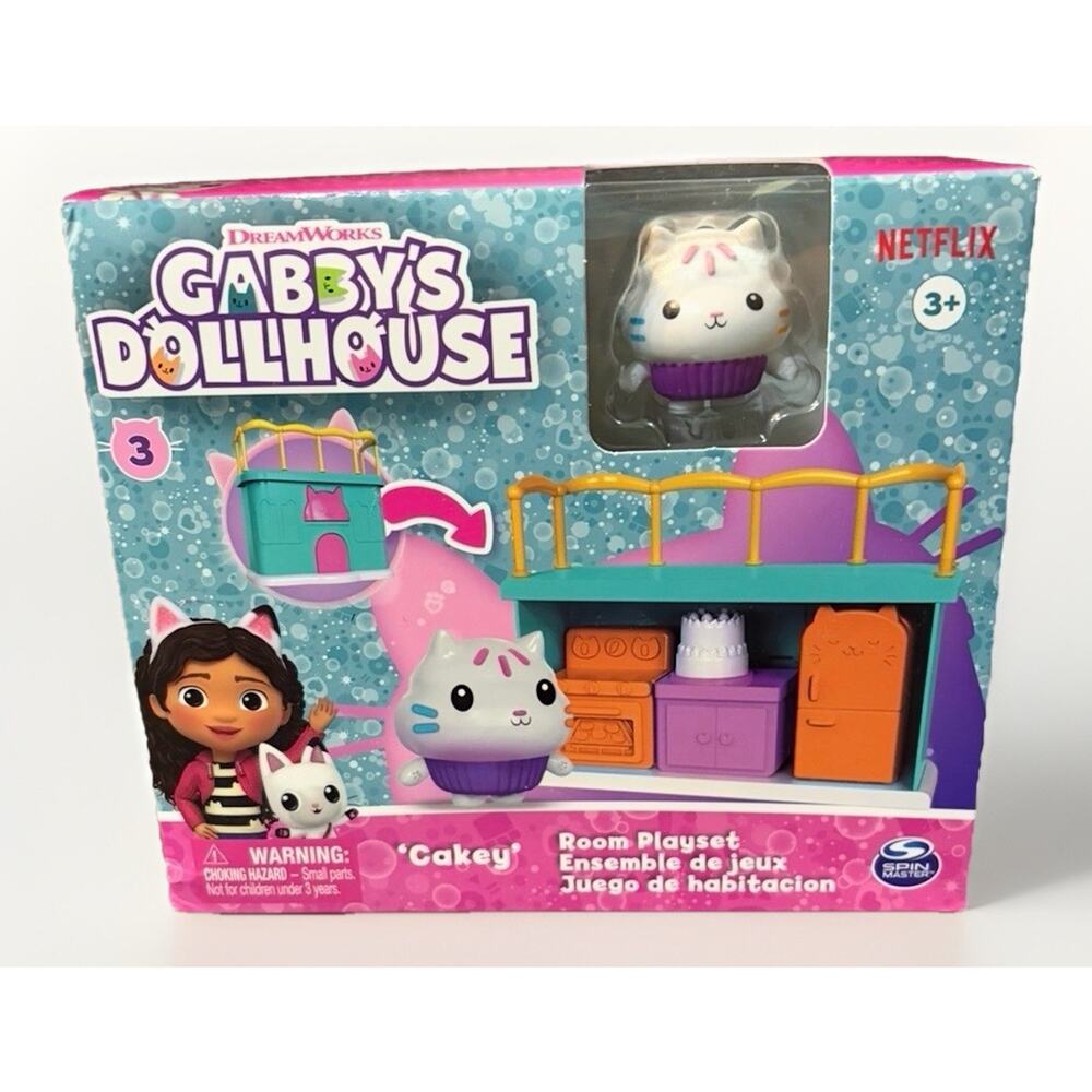 Gabby’s Dollhouse Cakey Room Playset Kitchen Figure Spin Master Netflix Toy NEW